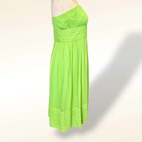 J. Crew ‘Juliet’ Strapless A-Line 100% Silk Special Occasion Y2K Dress Size 6